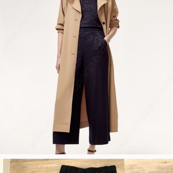 Aritzia Wilfred Faun Pant - Navy Baroque Pattern